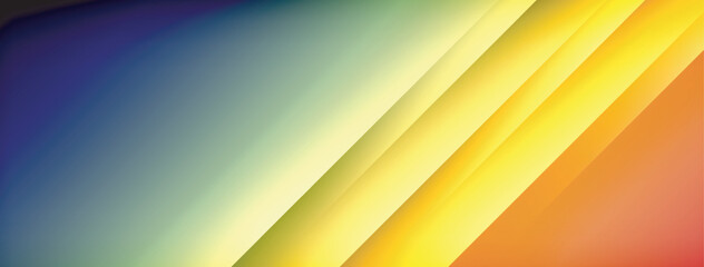 Colorful gradient with lines made of shadow and light. Creative background