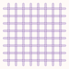 A grid pattern with overlapping lines in a light purple hue, creating a soft visual texture.