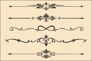Elegant Vintage Ornamental Dividers and Flourishes Collection