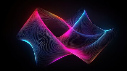 line neon effect abstract background