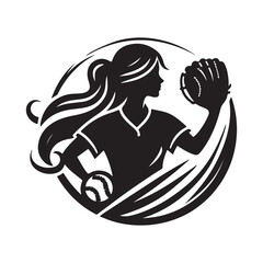 silhouette of a person with a baseball player