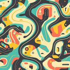 Obraz premium Abstract Colorful Pattern Design