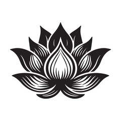 Obraz premium lotus flower icon vector