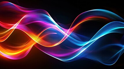 line neon effect abstract background