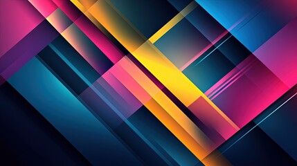 Obraz premium line neon effect abstract background