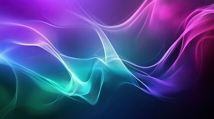 Obraz premium line neon effect abstract background