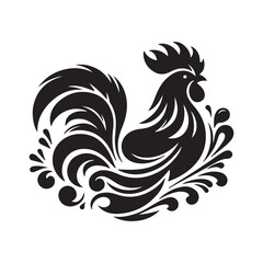 image of a rooster vector