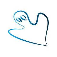 Ghost icon template
