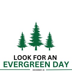 look for an evergreen day