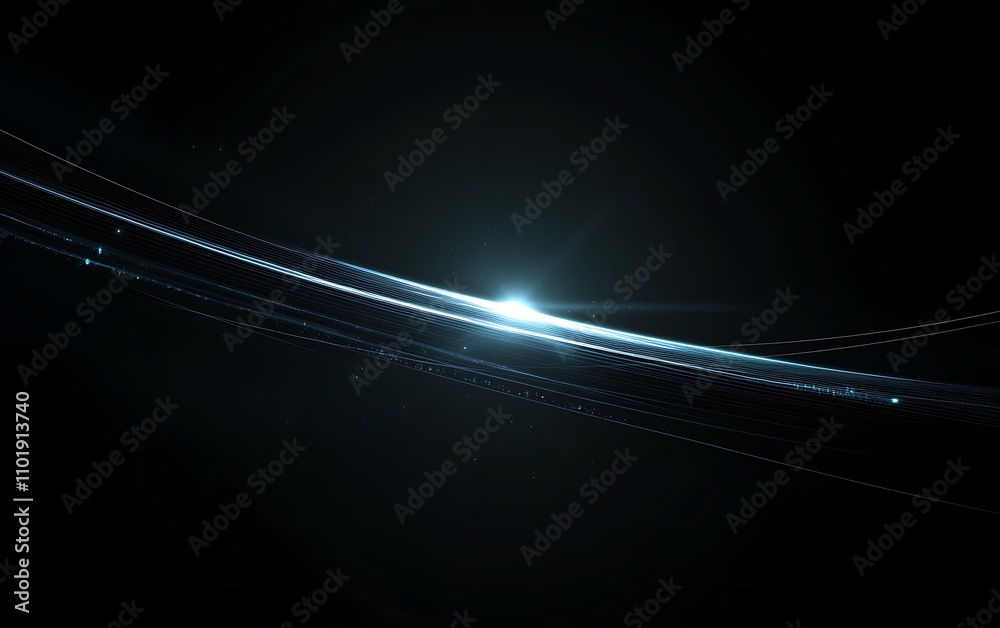 Poster technology background vector showcasing light trails and dynamic patterns for modern design applicat