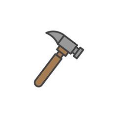 Hammer icon in colored version