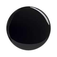 black crystal ball watercolor isolated on transparent background cutout