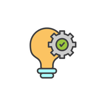 recommend clip art: Solution icon in colored version