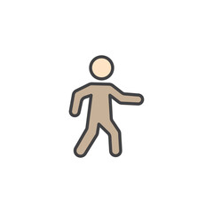 Walk icon in colored version