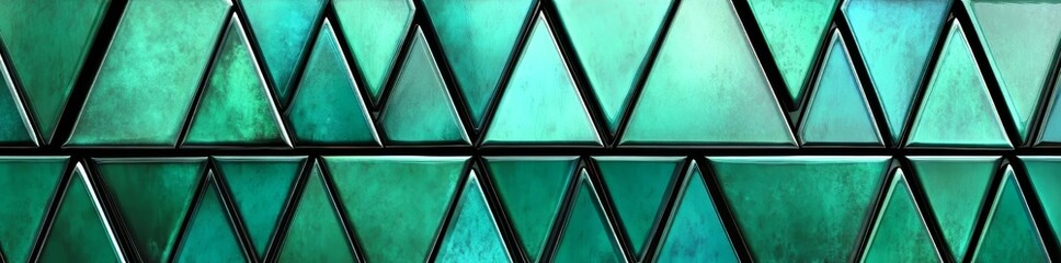 Generative Art background illustration featuring a seamless pattern of randomly colored triangles