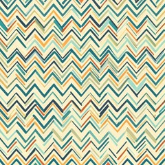 Ethnic pattern featuring chevron lines with a Native American ornamental backdrop. A design incorporating tribal motifs. A vibrant, colorful mosaic pattern. Chevron lines in a vibrant, Native