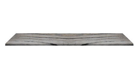 White marble window sill. On isolated transparent background.