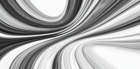 Obraz premium An elegant and seamless floral motif. A wavy, contemporary abstract backdrop. A sleek, modern monochrome striped design.