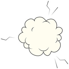 Speed cloud comic. Cartoon fast motion clouds vector set. Hand drawn comic doodles.