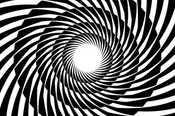 Abstract Spiral Optical Illusion Pattern Background. Vector Illustration. Wallpaper