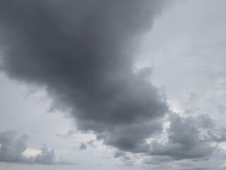 Dramatic gray color cloud