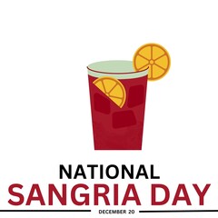 National Sangria Day background. Vector design illustration. December 20