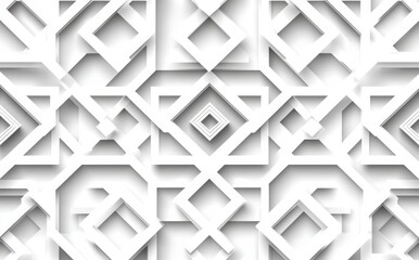 Contemporary minimalist fabric with a geometric diamond tiling pattern. Uniform seamless texture featuring squares, diagonal rectangles, and a rectangular grid. Mesh graph paper design at a 45-degree