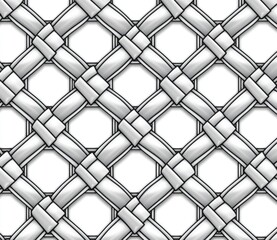 Fototapeta premium A modern seamless geometric pattern with simple abstract lines forming a lattice. A stylish background featuring repeating elements.