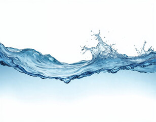 water splash isolated on white