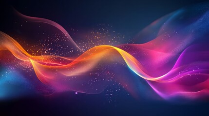 Obraz premium Abstract purple blue violet wave fluid background