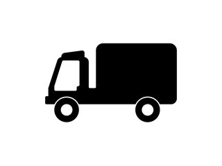 truck icon simple flat style pictogram for ui or ux, logo icon design sign symbol vector illustration, isolated on white