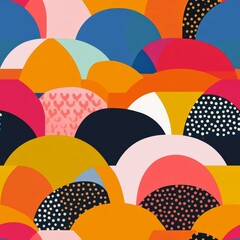 Colorful Abstract Geometric Pattern Design