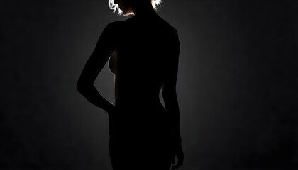 silhouette of a woman