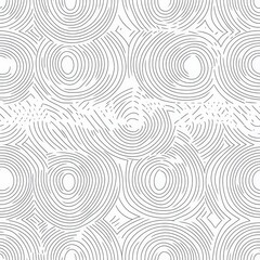 Abstract Line Circles Pattern Design