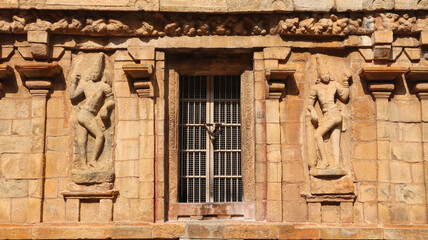 India, Tamil Nadu, Narthamalai, Ancient Cave Temple, Vijayalaya Choleshwaram Temple, 9th Century...