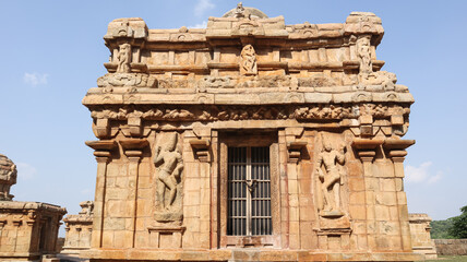 India, Tamil Nadu, Narthamalai, Ancient Cave Temple, Vijayalaya Choleshwaram Temple, 9th Century...