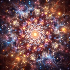 Fractal Cosmic Web Stars and galaxies arranged in a complex self