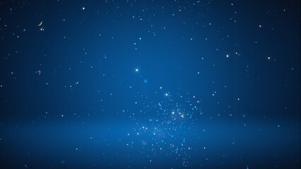 Obraz premium Enchanting night sky with fireflies and stars