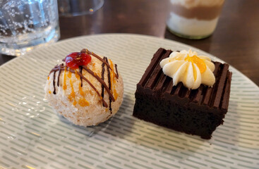 Dessert, Kuchen, Schokolade