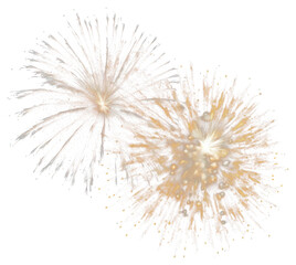 Colorful fireworks element PNG transparent