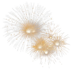 Colorful fireworks element PNG transparent