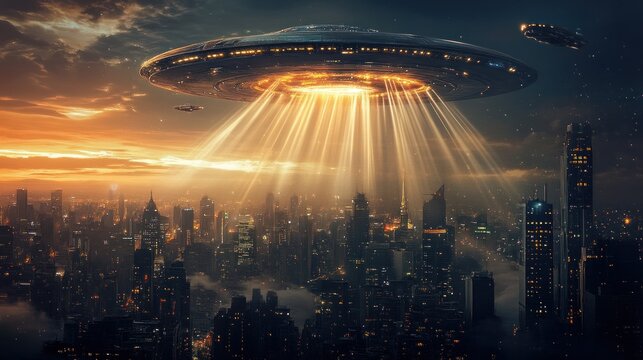 UFO Over City