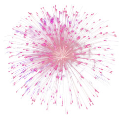 Obraz premium Colorful fireworks element PNG transparent