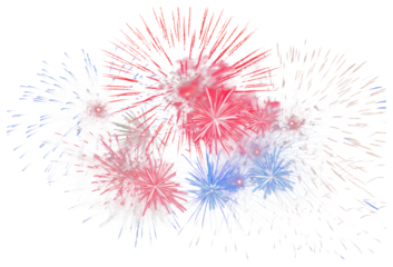 Colorful fireworks element PNG transparent