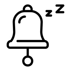 Obraz premium time to sleep line icon
