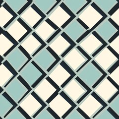 Fototapeta premium Geometric Pattern Design with Diamonds and Squares