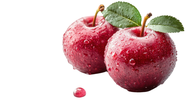 red apple isolated on white background