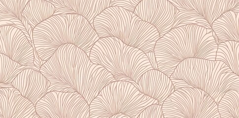 A modern abstract background with a seamless design, showcasing sweet pink tones and geometric shapes like round rectangles, circles, and lines.