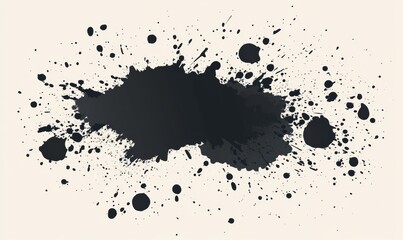 Hand-drawn spots and polka dots form a seamless pattern alongside random dots, bubbles, and circles. The canvas features a white background &agrave; la grunge, complete with black grain, dirt, and blobs,