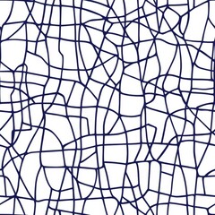 Obraz premium Intricate Navy Blue Geometric Pattern Design